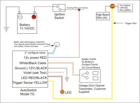 Autoswitch Model As7g, Garage Door Switch Wiring